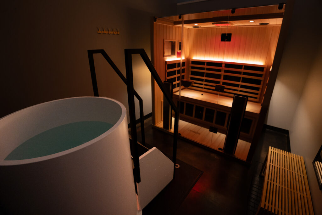 Sauna and cold plunge